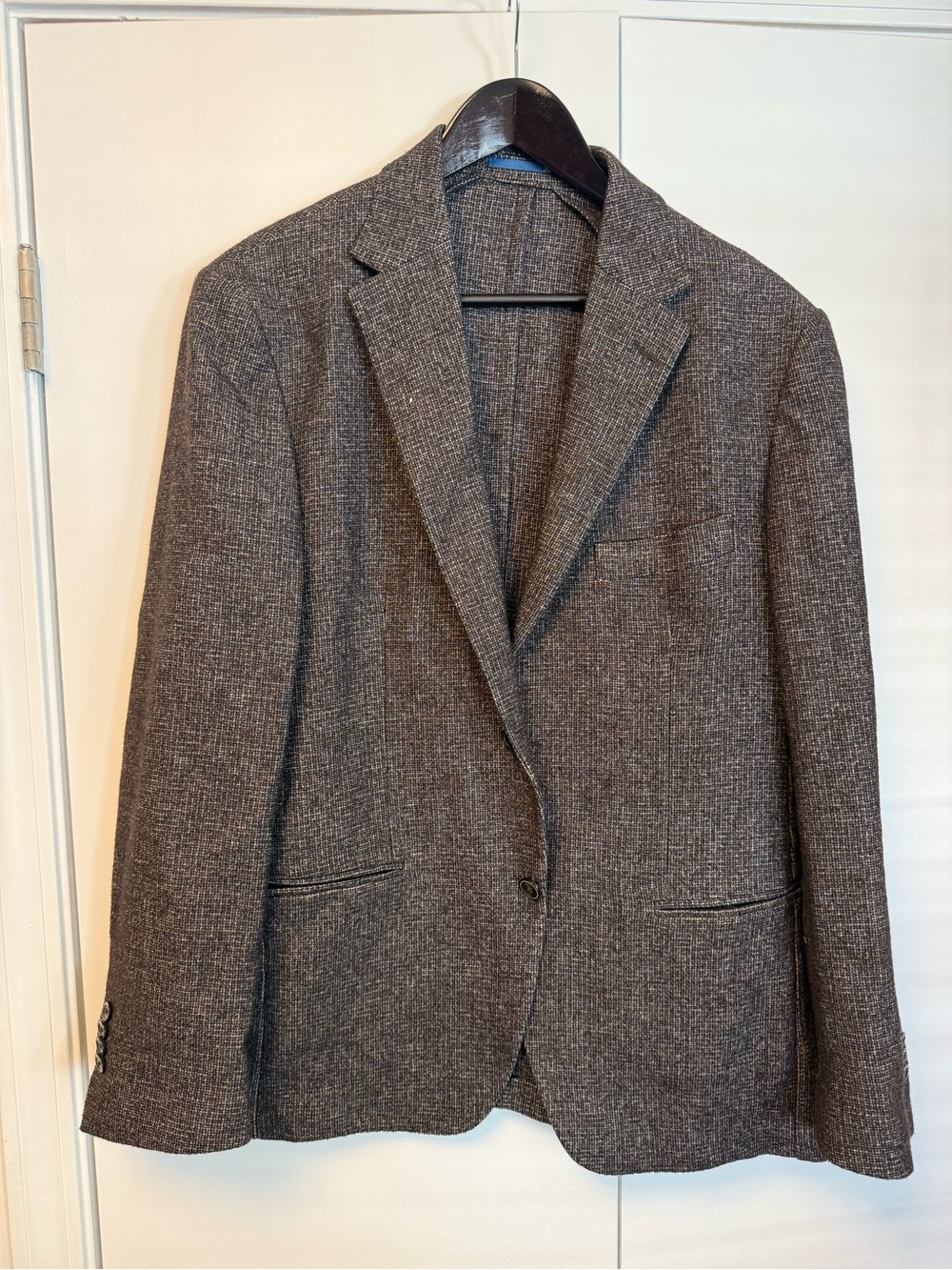 Men's Textured Brown Sport Coat - Classic Single-Breasted Blazer